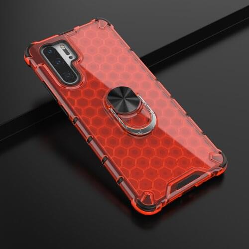 Honeycomb Armor Magentic Ring Stand Case For Huawei P30 Pro Y9 Y7 Y6 Prime 2019 Honor V30 9X 20 Lite Hard Shell Back Cover
