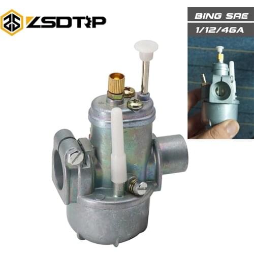 ZSDTRP BING Style Motorcycle 12mm Carburetor Bing Clone Carb For Puch MACHO MAXI MS50 MV50 VS50 TUNTURI Motorbike 50/60cc Moped