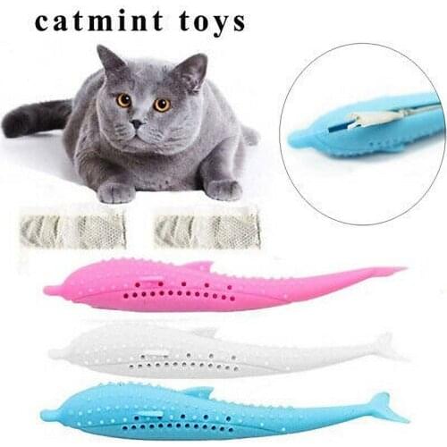 Teeth Clean Catnip Dental Toys Cat Toothbrush Like New Fish Cat Toy Pet Supplies Cat Toys Interactive Toys Cat Stuff Accessories