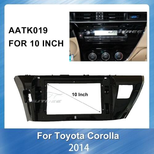 10 inch Car refitting DVD frame for Toyota Corolla 2014 Special GPS Navigation Fascia Panel Dash Trim Kit Frame Panel Refitting