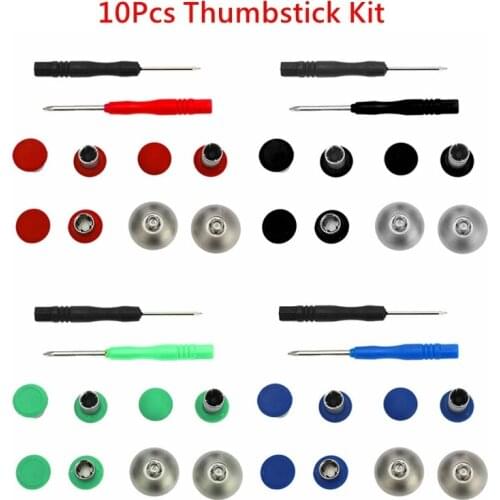 10Pcs/13Pcs Replacement Swap Thumb Grips Analog Stick D-Pad& Bumper Trigger Button Kit For XBOX ONE Elite/PS4 Controller Gamepad
