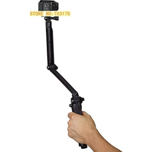 Original For GoPro Mount Official 3-Way Grip Extension Detached Arm Tripod Waterproof