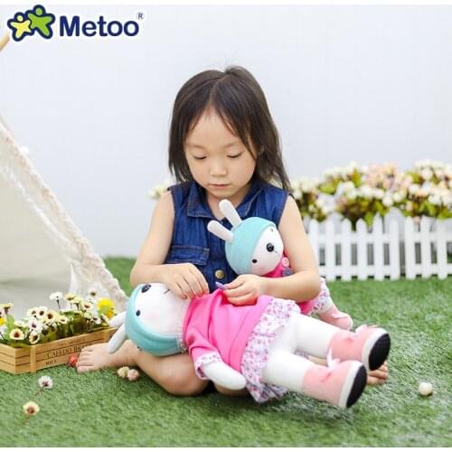 32cm metoo new Q version of mi rabbit doll cute rabbit plush toy childrens doll doll M17