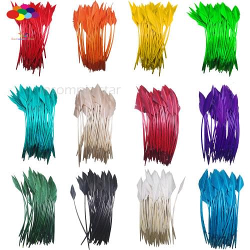 50 pcs arrow turkey feathers 25-30 CM/10-12 INCH beautiful for jewelry Carnival Decorative Diy costume mask headdress