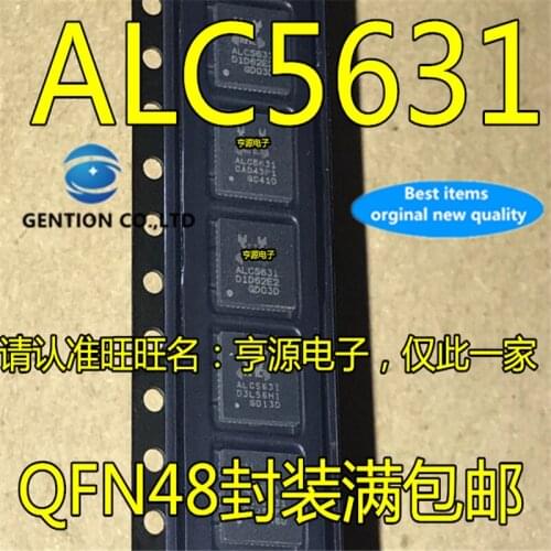 5Pcs ALC5631Q-GRT ALC5631 QFN48 Audio codec chip in stock 100% new and original