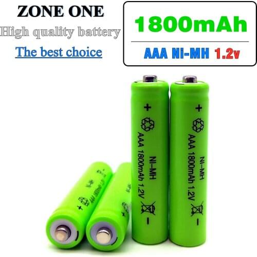 6//14/18/20/22Pcs/lot high-quality aaa 1800mAh NI-MH 1.2V rechargeable battery, For alarm clock, remote control