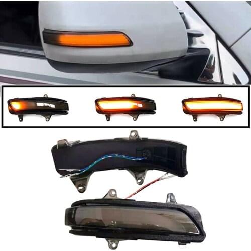 Car Dynamic LED Side Mirror Light Turn Signal Light Indicator for Toyota Land Cruiser FJ200 LC200 Prado FJ150 2010- 2020