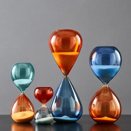 15 minutes 30 minutes 60 minutes 5 minutes Hourglass hour hand chronograph glass clocks decorations for home bedroom decor