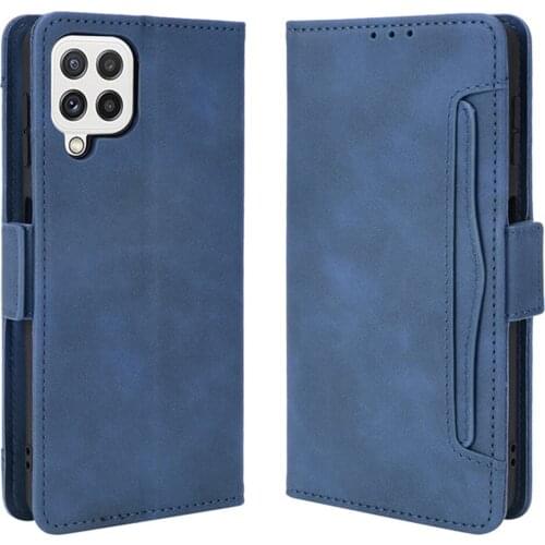 For Samsung M12 2021 Flip Wallet Case Leather Removable Card Slot Cover for Samsung Galaxy M12 Case M 12 Protective Fundas