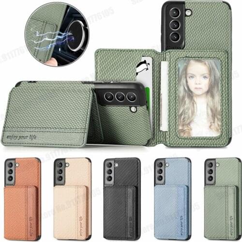 ID Card Holder Wallet Shockproof Case for Samsung Quantum 2 A82 A12 A22 A32 A72 A52 A42 5G A02 Magnetic Stand Protective Cover