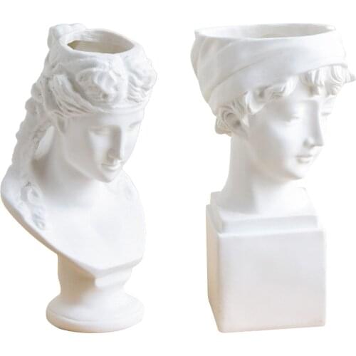 Flower Pot Cactus Planter Head Face Planter Cute Human Head Flowerpot Vase