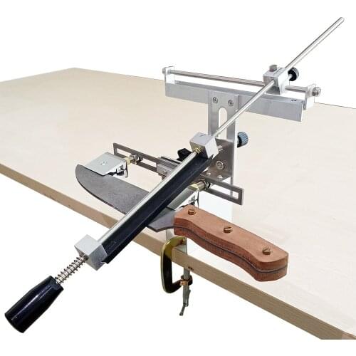 Long knife blade Knife sharpener grinding system 360 degree flip clip with 4pcs diamond whetstone