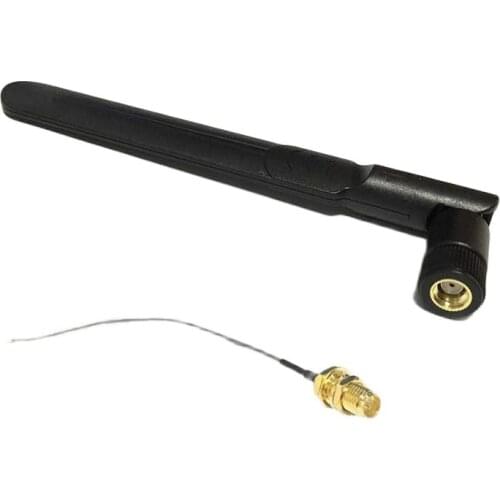 2.4GHz 5.8Ghz 8dBi Omni WIFI Antenna Dual Band RP-SMA Male Wi-fi aerial + u.fl IPX Switch RP-SMA Female nut Pigtail Cable 15cm
