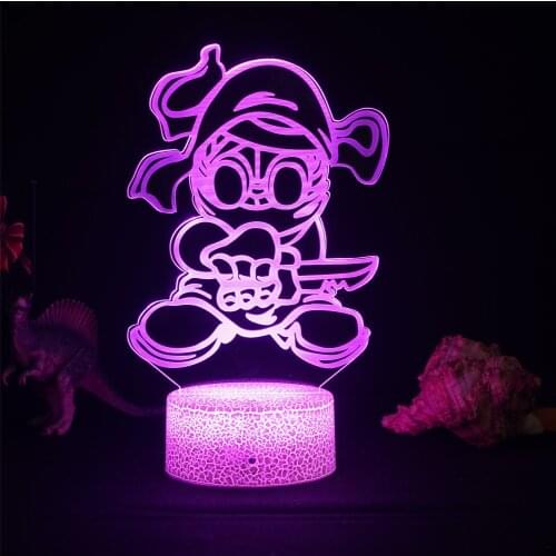 FNF Figure LED Night Lights Friday Night Funkin Gaming Room Game Led Panel Lights 3D Lamp Cute Room Decor Gift For Friends