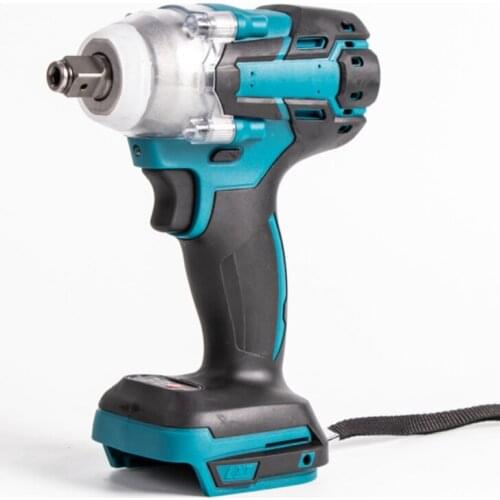 18V Brushless Electric Wrench Cordless Impact Wrench 1/2'' 520Nm Rechargeable Power Tools Wrench Socket Set for Makita Battery