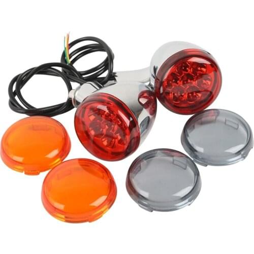 Motorcycle LED Turn Signal Light Bracket For Harley XL 883 XL1200 Sportster 92-UP