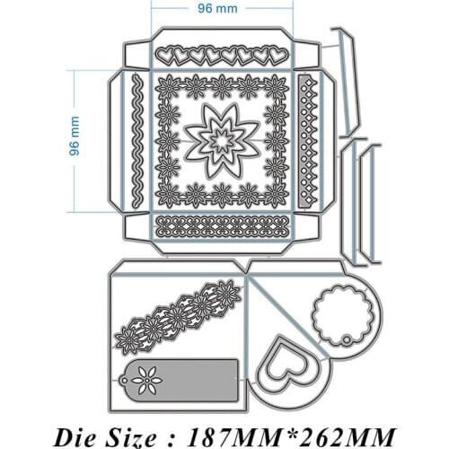 Surprise Gift Box Metal Cutting Dies 2021 New Diy Molds Scrapbooking Paper Making Die Cuts Crafts