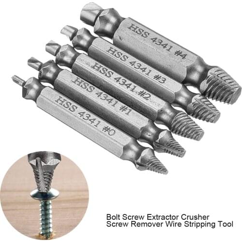 6pcs Drill Bit Kit Damaged Screw Remover Set Broken Screws Bolt Extractor Restoring Damaged Threads Repair Tools Hand Tools