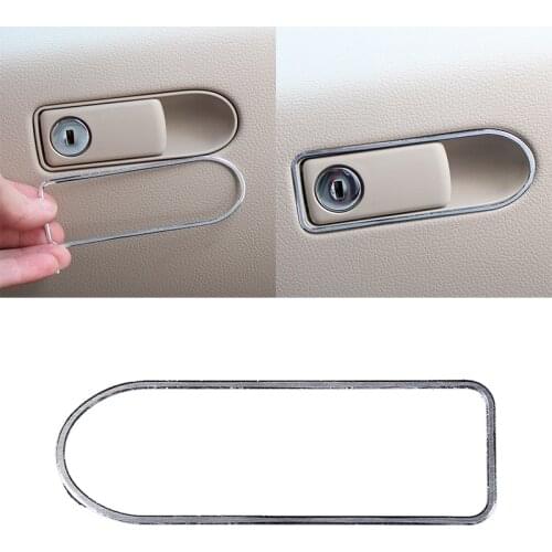 Aluminium Alloy Key Hole Trim Sticker For Mercedes Benz GLC C Class W205 C180 C200 2015 2016 Car Accessories Car Styling