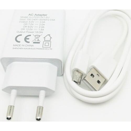 Original Oukitel 18W Fast Charger Power Adapte+Micro-USB Cable For K3/K10000 Pro