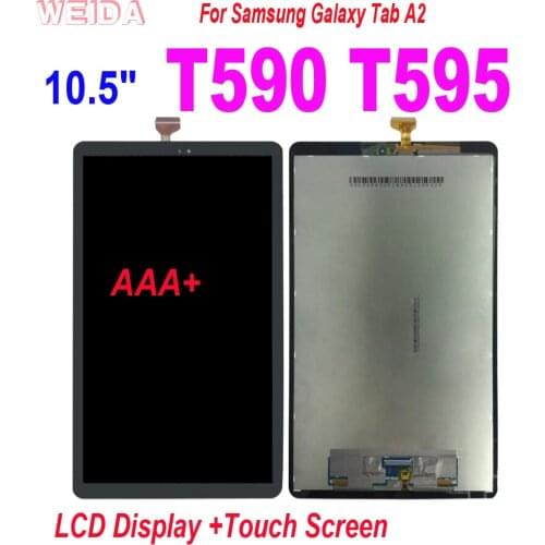 10.5" LCD For Samsung Galaxy Tab A2 T590 T595 SM-T595 SM-T590 LCD Display Touch Screen Panel Digitizer full Assembly Replacement