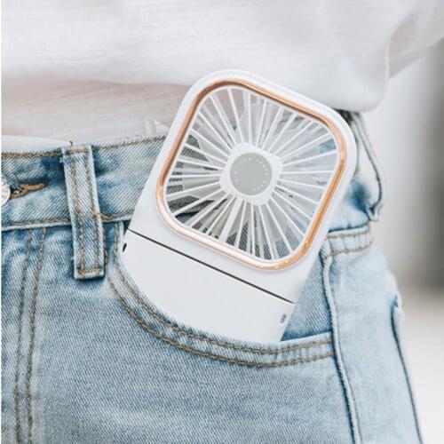 Portable Hanging Neck Fans Mini Folding USB Rechargeable Mute Handheld Adjustable Air Cooler Home Office Desk Outdoor Travel