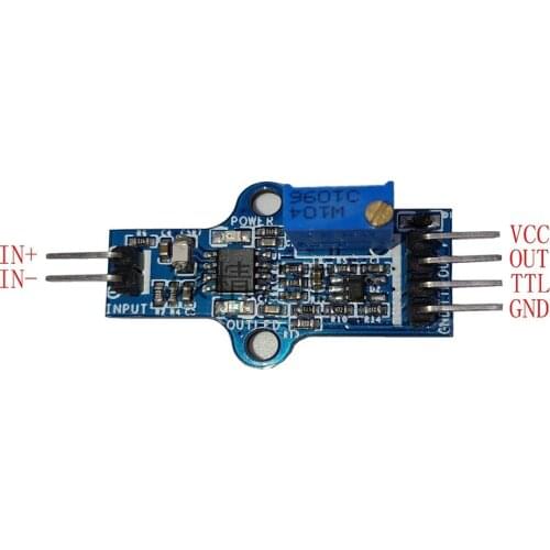 PVDF Piezoelectric Film Suite Piezoelectric Sensor Charge Amplifier Module with Comparator
