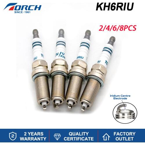 NGK SILFR6A11 Spark Plug Replacement Torch Brand Iridium Spark Candles KH6RIU for FR8SPP332 Champion OE190 Denso VKH16
