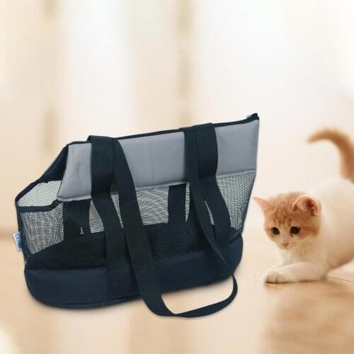 Outdoor Portable One-shoulder Pet Bag Breathable Lightweight Handbag Foldable Mesh Bag Multifunctional Dog Bag Cat Bag