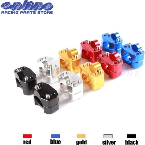 CNC Alloy 7/8" To 11/8" 28mm Universal Fat Bar Handlebar Riser Clamps Taper Handlebar ATV Motorcycle Dirt Bike Free Shipping