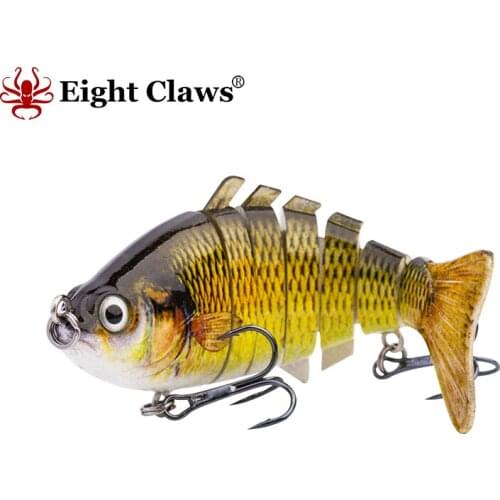 EIGTH CLAWS Multi Segment Swimbait Fishing Lure 15g 10cm 7 Jointed Lifelike Sinking Wobblers Hard Artificial Baits