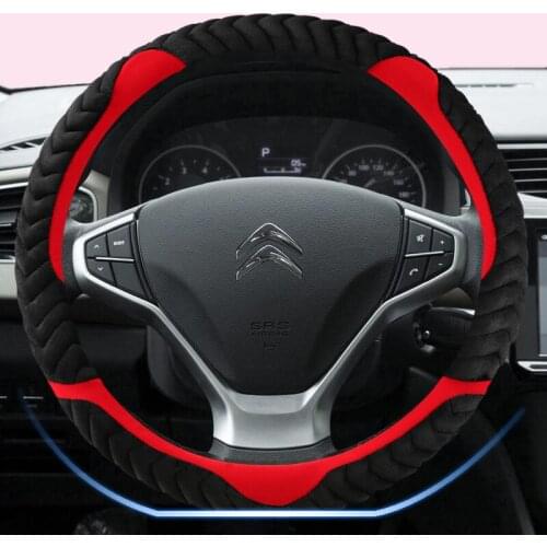 Car Steering Wheel Cover D Shape For VW Golf 6 Golf 7 for Hyundai Ioniq 2017 2018 For Citroen C3-XR C4 Sega C4L Elysee