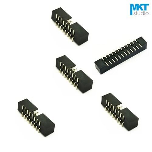 100Pcs SMD SMT 2.0mm Pitch DC3 Male IDC Connector Socket ISP JTAG Header Shrouded With Notch Key 24P 26P 30P 34P