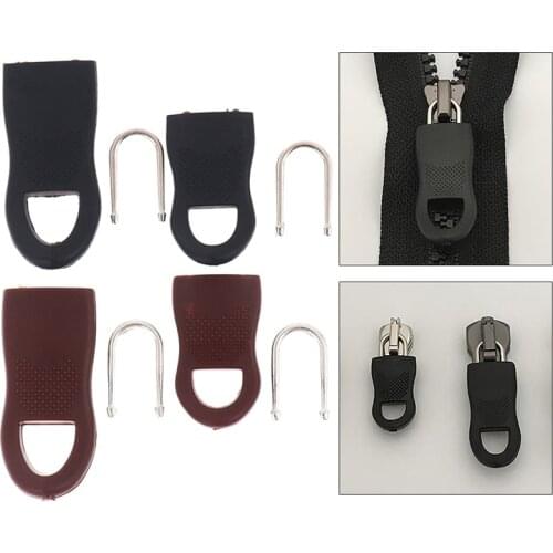 5Pcs/Set Replacement Zipper Tags Fixer Repair Pull Tab For Clothes Bag Suitcase