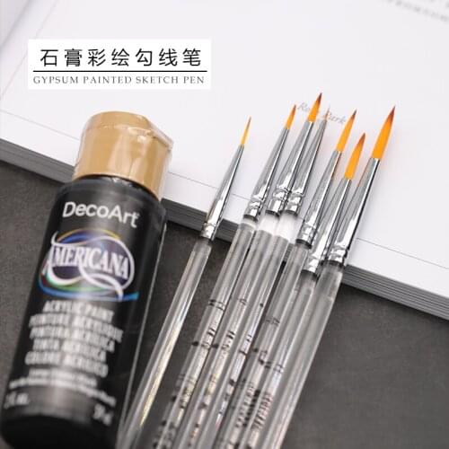 7PCS/LOT Candle aromatherapy plaster painted pen for Candle Molds Silicone Mold Aromatherapy Soap Mould diy