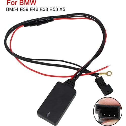 AUX IN Audio Radio Adapter Car Bluetooth Module For BMW BM54 E39 E46 E38 E53 X5 3-pin Car Electronics Accessories