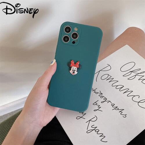 Disney cute Mickey Minnie iPhone 13/7/8P/X/XR/XS/XS MAX/11/12 /13Pro/12 minutes girl phone case protective cover silicone