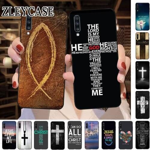 Bible verse Philippians Jesus Christ Christian Phone Case For Samsung Galaxy A50 A10 A20 A20E A20S A40 A51 A70 A30 A6 A8 Cases