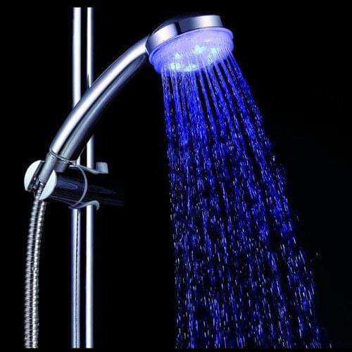 Color Water Saving Colorful LED Shower Light Bath Anion SPA Hand Held Bathroom Shower Head