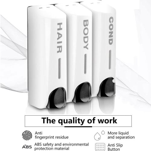 Soap Dispenser Wall-mount Shampoo Dispenser Bathroom Accessories Liquid Soap Container For Kitchen Hotel Hand Sanitizer Bottle