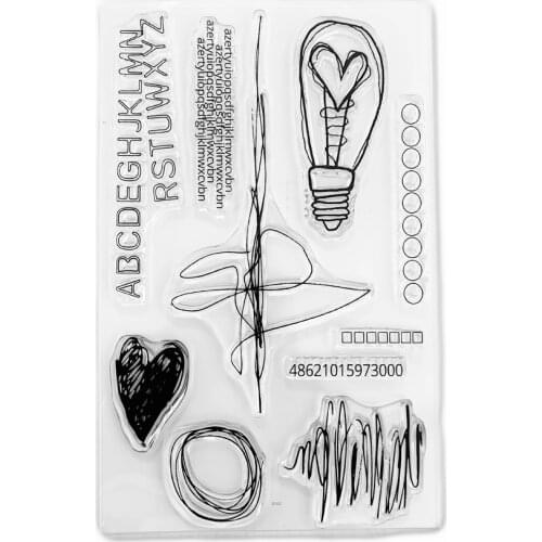 French stamp Clear Stamp for Scrapbooking Transparent Silicone Rubber DIY Photo Album Decor 109