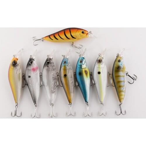Minnow Crankbait Wobbler Fishing Lures Floating Artificial Plastic Hard Bait Trolling Crankbait Bass