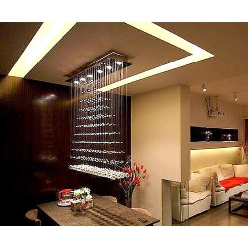 Crystal combination crystal ceiling lamps 100cm room crystal light living room lights restaurant hotel lighting lamps ZA