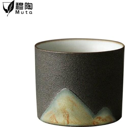 Ceramic Tea set Tea Cup White porcelain suet jade Tea set tea cup Master Tea Cup Home Personal Tea Cup teacup retro style cup