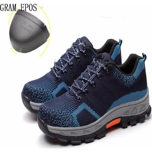 Men Anti-skip Oxfords Boots Work Safety Shoes Steel Toe Cap Anti-Smashing Puncture Proof Durable Winter Protective Footwear