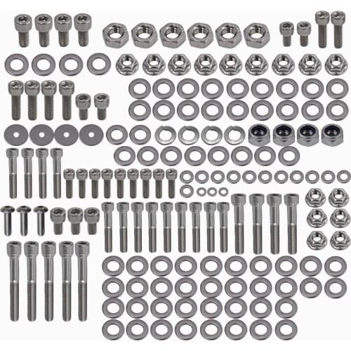 FOR YAMAHA YFZ 350 BANSHEE POLISHED STAINLESS STEEL ATV BOLT SCREW KIT SET
