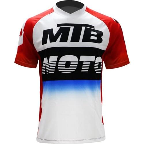 NEW Racing Downhill Jersey Mountain Bike Motorcycle Cycling Jersey Ciclismo Clothes for Men MTB MX short sleeve