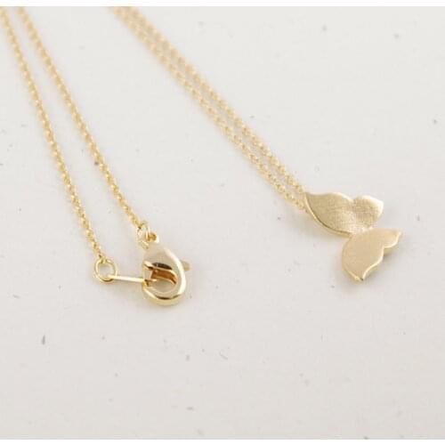 New hot sale handmade fashion jewelry gold silver plated butterfly animal necklace