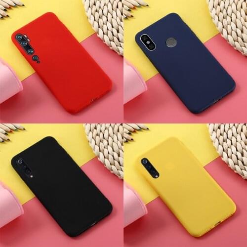 Solid Color Silicone Cover For Xiaomi Mi9 Mi8 Pro Case For Xiaomi Mi 9T Mi 8 9 Lite SE CC9E CC9 Pro Note 10 Case