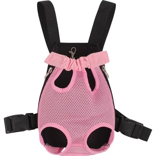 Pet Carrier Dog Front Chest Backpack Five Holes Backpack Dog Outdoor Carrier Tote Bag Sling Holder Mesh Cat samll Dog Carrier